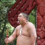 maori, man, grimace